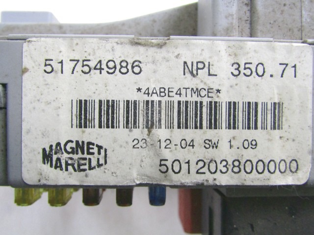 KOMPLET ODKLEPANJE IN VZIG  OEM N. 18251 KIT ACCENSIONE AVVIAMENTO ORIGINAL REZERVNI DEL LANCIA MUSA 350 (2004 - 2007) DIESEL LETNIK 2005