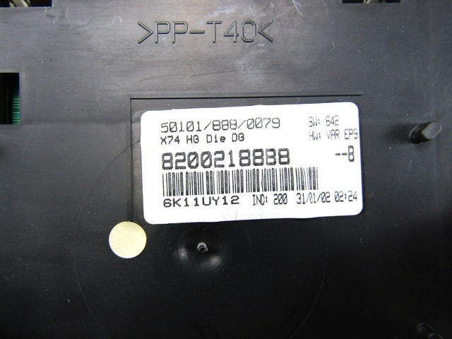 KILOMETER STEVEC OEM N. 8200218888 ORIGINAL REZERVNI DEL RENAULT LAGUNA BG0/1 KG0/1 MK2 BER/SW (11/2000 - 12/2004) DIESEL LETNIK 2002