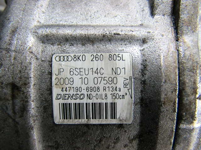 KOMPRESOR KLIME  OEM N. 8K0260805L ORIGINAL REZERVNI DEL AUDI A4 B8 8K2 BER/SW/CABRIO (2007 - 11/2015) DIESEL LETNIK 2010