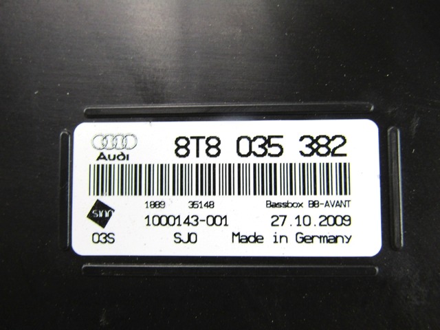 ZVOCNIKI OEM N. 8T8035382 ORIGINAL REZERVNI DEL AUDI A4 B8 8K2 BER/SW/CABRIO (2007 - 11/2015) DIESEL LETNIK 2010