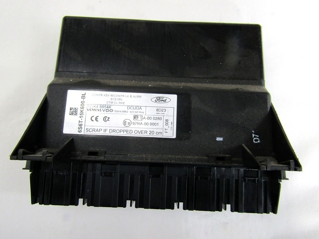 CENTRALNO ZAKLEPANJE OEM N. 6S6T-15K600-BL ORIGINAL REZERVNI DEL FORD FIESTA JH JD MK5 R (2005 - 2008) BENZINA LETNIK 2008