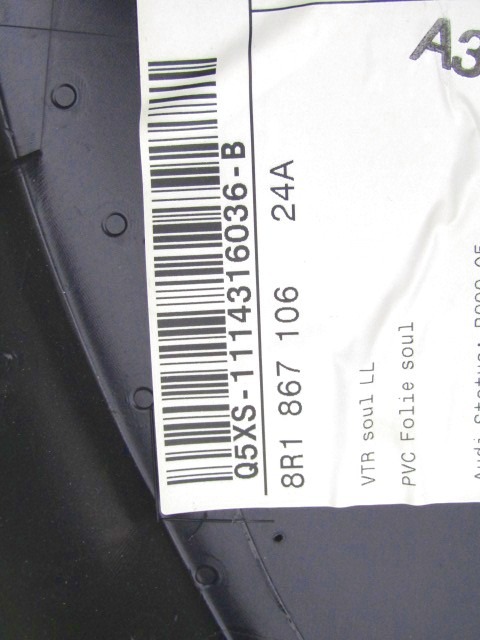 NOTRANJA OBLOGA SPREDNJIH VRAT OEM N. PNADTADQ58RSV5P ORIGINAL REZERVNI DEL AUDI Q5 8R B8 (10/2008 - 06/2012) DIESEL LETNIK 2011