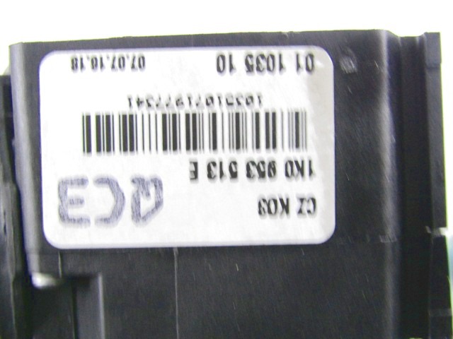 OBVOLANSKO STIKALO OEM N. 1K0953513E ORIGINAL REZERVNI DEL VOLKSWAGEN GOLF PLUS 5M1 521 MK1 (2004 - 2009) DIESEL LETNIK 2007