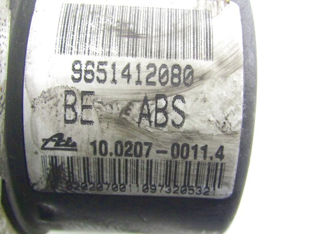 ABS AGREGAT S PUMPO OEM N. 9651412080 ORIGINAL REZERVNI DEL CITROEN C3 / PLURIEL MK1 (2002 - 09/2005) DIESEL LETNIK 2003
