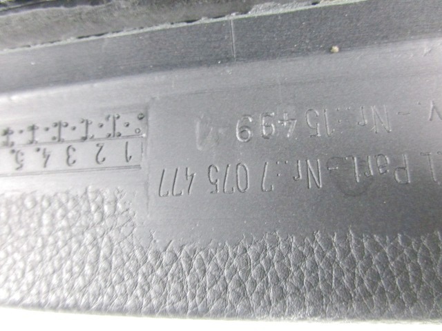 PREDAL ZA DOKUMENTE OEM N. 7075477 ORIGINAL REZERVNI DEL BMW SERIE 3 BER/SW/COUPE/CABRIO E90/E91/E92/E93 LCI R (2009 - 2012) DIESEL LETNIK 2009