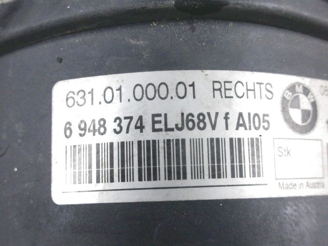 DESNA MEGLENKA OEM N. 6948374 ORIGINAL REZERVNI DEL BMW SERIE 3 BER/SW/COUPE/CABRIO E90/E91/E92/E93 LCI R (2009 - 2012) DIESEL LETNIK 2009