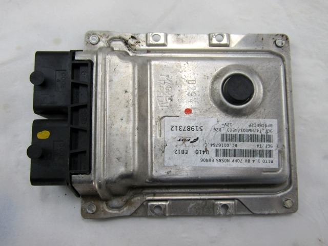 KOMPLET ODKLEPANJE IN VZIG  OEM N. 10972 KIT ACCENSIONE AVVIAMENTO ORIGINAL REZERVNI DEL ALFA ROMEO MITO 955 (2008 - 2018) BENZINA LETNIK 2014