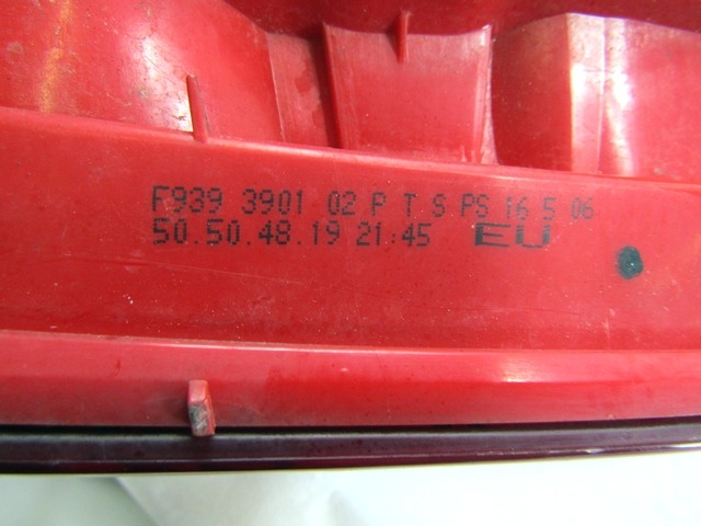 ZADNJI DESNI ZAROMETI OEM N. 50504819 ORIGINAL REZERVNI DEL ALFA ROMEO 159 939 BER/SW (2005 - 2013) DIESEL LETNIK 2006