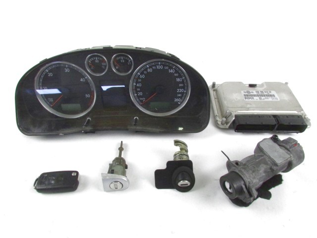 KOMPLET ODKLEPANJE IN VZIG  OEM N. 15418 KIT ACCENSIONE AVVIAMENTO ORIGINAL REZERVNI DEL VOLKSWAGEN PASSAT B5.5 3B3 3B6 3BG R BER/SW (11/2000 - 2005) DIESEL LETNIK 2002