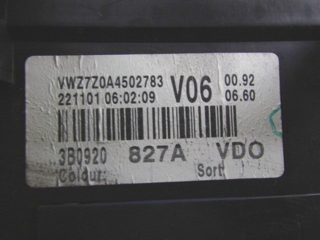 KOMPLET ODKLEPANJE IN VZIG  OEM N. 15418 KIT ACCENSIONE AVVIAMENTO ORIGINAL REZERVNI DEL VOLKSWAGEN PASSAT B5.5 3B3 3B6 3BG R BER/SW (11/2000 - 2005) DIESEL LETNIK 2002