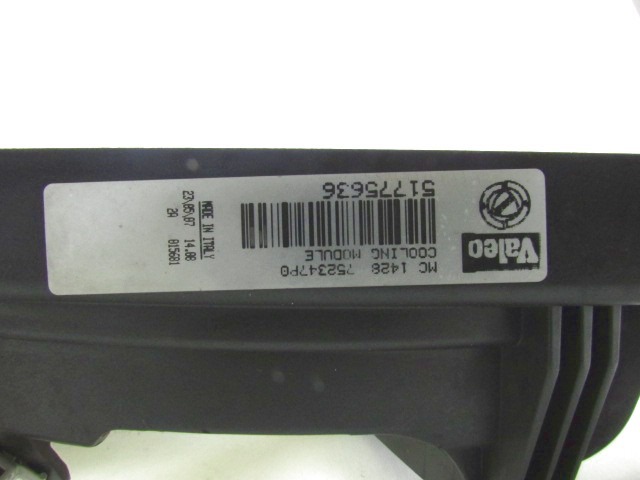 VENTILATOR HLADILNIKA OEM N. 51775636 ORIGINAL REZERVNI DEL FIAT CROMA 194 MK2 (2005 - 10/2007)  DIESEL LETNIK 2007