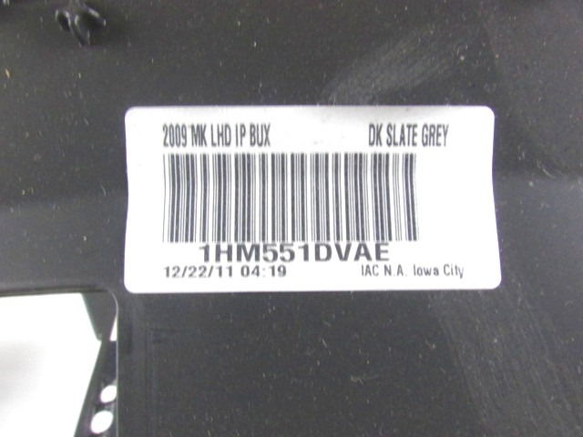 ARMATURNA PLOSCA OEM N. 5LN381DVAC ORIGINAL REZERVNI DEL JEEP COMPASS MK49 MK1 R (2011 - 2017)DIESEL LETNIK 2012