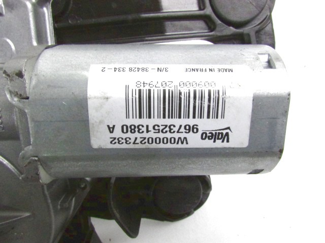 MOTORCEK ZADNJEGA BRISALCA OEM N. 9673251380 ORIGINAL REZERVNI DEL PEUGEOT 208 CA CC MK1 (2012 -2019) DIESEL LETNIK 2012