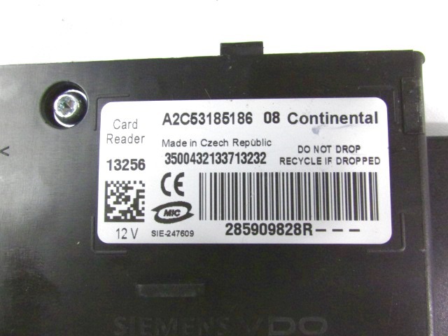 KOMPLET ODKLEPANJE IN VZIG  OEM N. 31535 KIT ACCENSIONE AVVIAMENTO ORIGINAL REZERVNI DEL RENAULT MEGANE MK3 BZ0/1 B3 DZ0/1 KZ0/1 BER/SPORTOUR/ESTATE (2009 - 2015) DIESEL LETNIK 2013