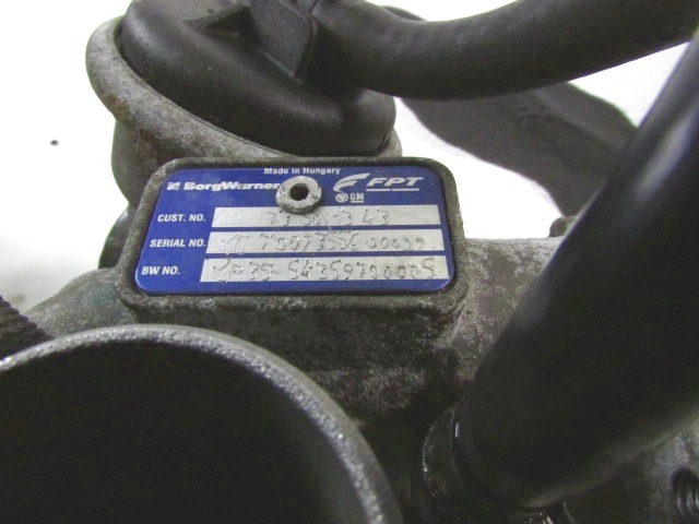 TURBINA OEM N. 73501343 ORIGINAL REZERVNI DEL OPEL CORSA D S07 (2006 - 2011) DIESEL LETNIK 2008