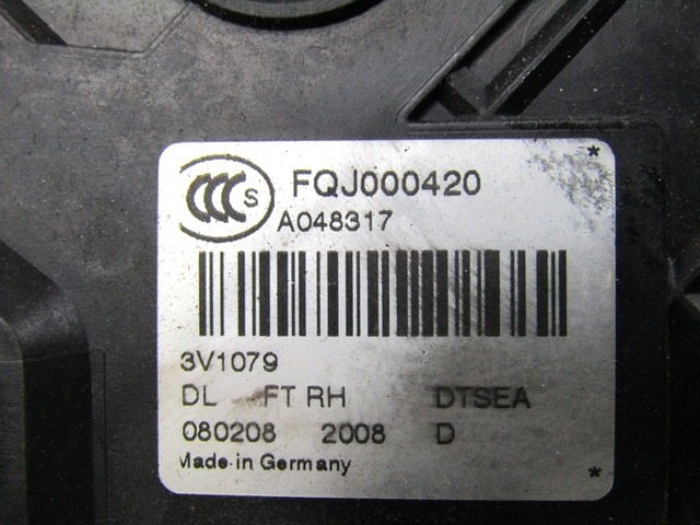 ZAKLEP VRAT OEM N. FQJ000420 ORIGINAL REZERVNI DEL LAND ROVER RANGE ROVER SPORT L320 MK1 (2005 - 2010) DIESEL LETNIK 2008