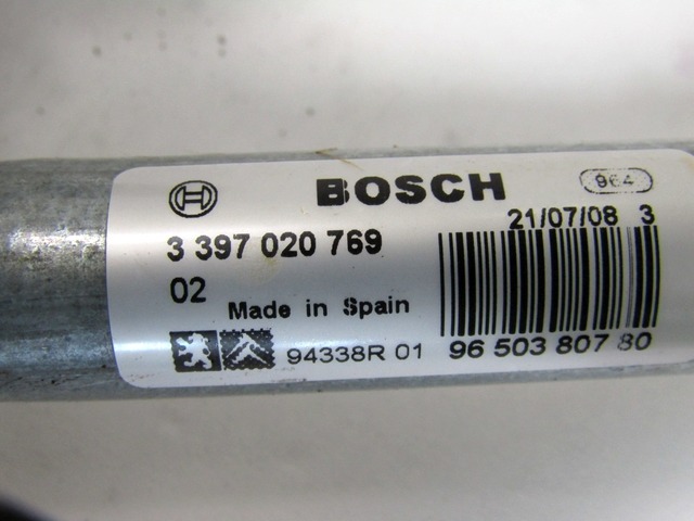 MOTORCEK PREDNJIH BRISALCEV OEM N. 390241540 ORIGINAL REZERVNI DEL PEUGEOT 207 / 207 CC WA WC WD WK (2006 - 05/2009) DIESEL LETNIK 2008