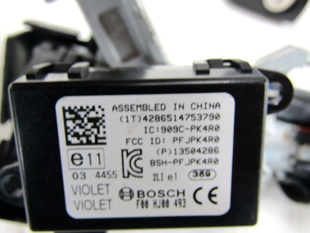 KOMPLET ODKLEPANJE IN VZIG  OEM N. 110028 KIT ACCENSIONE AVVIAMENTO ORIGINAL REZERVNI DEL OPEL CORSA E X15 (2014 - 2019)DIESEL LETNIK 2015