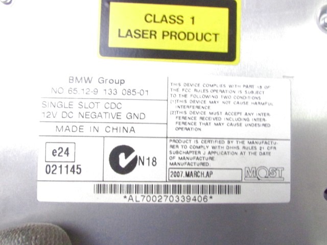 CD POLNILNIK OEM N. 65129133085 ORIGINAL REZERVNI DEL BMW X5 E70 (2006 - 2010) DIESEL LETNIK 2010