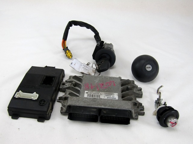KOMPLET ODKLEPANJE IN VZIG  OEM N. 7197 KIT ACCENSIONE AVVIAMENTO ORIGINAL REZERVNI DEL DACIA SANDERO MK1 (2008 - 2012) BENZINA/GPL LETNIK 2010