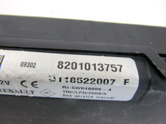 KOMPLET ODKLEPANJE IN VZIG  OEM N. 7197 KIT ACCENSIONE AVVIAMENTO ORIGINAL REZERVNI DEL DACIA SANDERO MK1 (2008 - 2012) BENZINA/GPL LETNIK 2010
