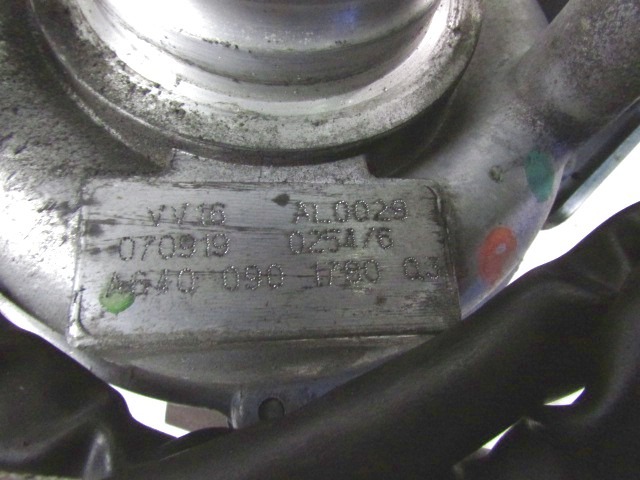 TURBINA OEM N. A6400901780 ORIGINAL REZERVNI DEL MERCEDES CLASSE A W169 5P C169 3P (2004 - 04/2008) DIESEL LETNIK 2007