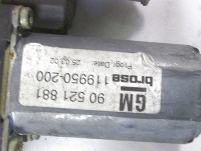 MEHANIZEM DVIGA SPREDNJIH STEKEL  OEM N. 14182 SISTEMA ALZACRISTALLO PORTA ANTERIORE ELETTR ORIGINAL REZERVNI DEL OPEL ASTRA G T98 5P/3P/SW (1998 - 2003) DIESEL LETNIK 2002