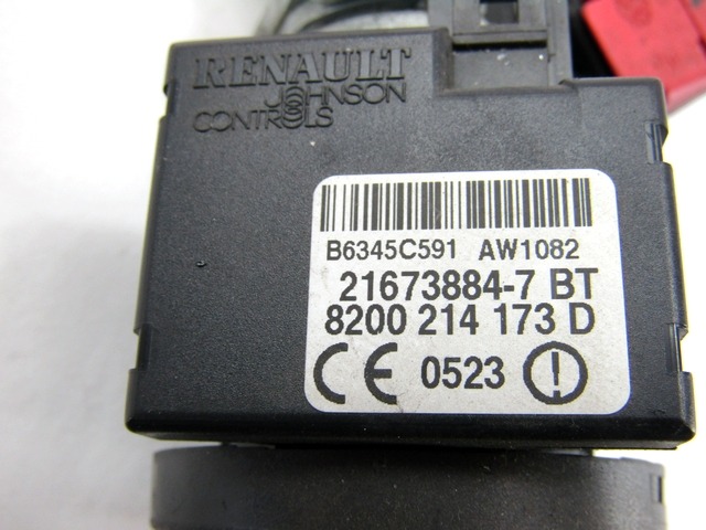 KOMPLET ODKLEPANJE IN VZIG  OEM N. 19052 KIT ACCENSIONE AVVIAMENTO ORIGINAL REZERVNI DEL RENAULT CLIO BR0//1 CR0/1 KR0/1 MK3 (2005 - 05/2009) DIESEL LETNIK 2007