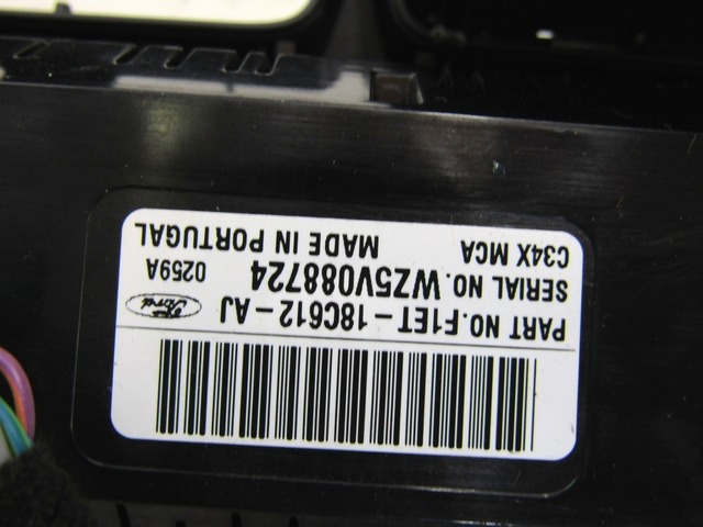 KONTROLNA ENOTA KLIMATSKE NAPRAVE / AVTOMATSKA KLIMATSKA NAPRAVA OEM N. F1ET-18C612-AJ ORIGINAL REZERVNI DEL FORD CMAX MK2R DXA (2015 - 2019)DIESEL LETNIK 2017