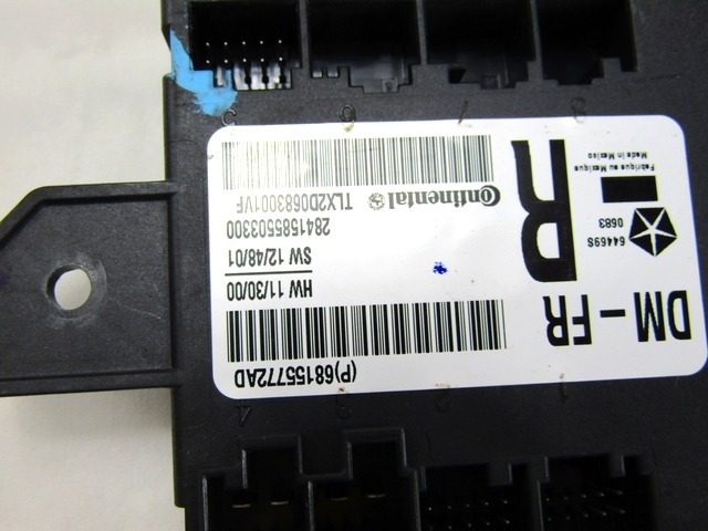 RACUNALNIK VRAT IN STEKEL OEM N. 68155772AD ORIGINAL REZERVNI DEL FIAT FREEMONT (2011 - 2015)DIESEL LETNIK 2013