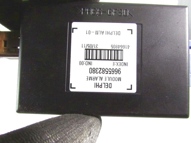 RACUNALNIK AVTOALARMA/BLOKADA MOTORJA OEM N. 9665582380 ORIGINAL REZERVNI DEL CITROEN C5 RD TD MK2 /TOURER/CROSS TOURER (2008 - 2017) DIESEL LETNIK 2011