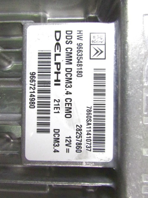 KOMPLET ODKLEPANJE IN VZIG  OEM N. 31997 KIT ACCENSIONE AVVIAMENTO ORIGINAL REZERVNI DEL CITROEN C5 RD TD MK2 /TOURER/CROSS TOURER (2008 - 2017) DIESEL LETNIK 2011