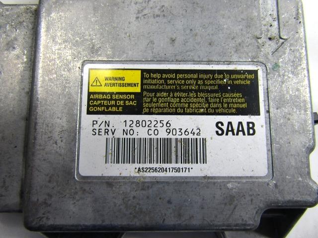 KIT AIRBAG KOMPLET OEM N. 18258 KIT AIRBAG COMPLETO ORIGINAL REZERVNI DEL SAAB 9-3 YS3F MK2 BER/SW/CABRIO (2003 - 2006) DIESEL LETNIK 2004