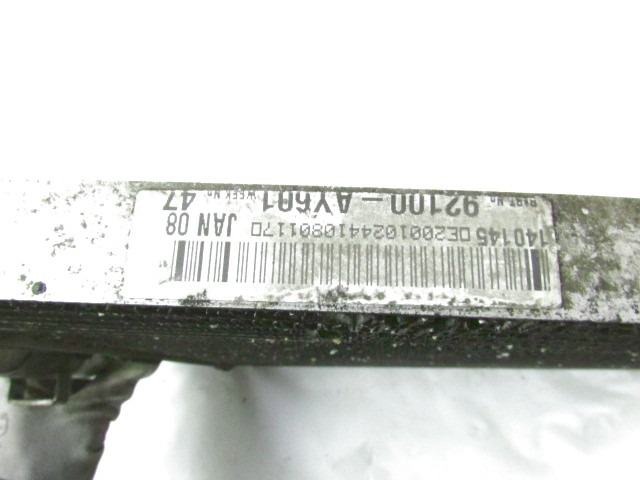 HLADILNIK KLIME OEM N. 92100AY601 ORIGINAL REZERVNI DEL NISSAN MICRA K12 K12E MK3 (2002 - 2010) DIESEL LETNIK 2008