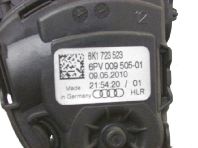 PEDALI OEM N. 8K1723523 ORIGINAL REZERVNI DEL AUDI A6 C6 R 4F2 4FH 4F5 BER/SW/ALLROAD (10/2008 - 2011) DIESEL LETNIK 2011