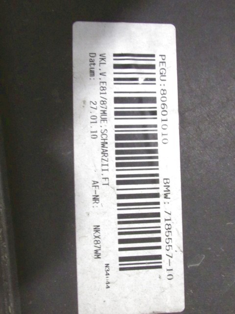 SPREDNJI ODBIJAC OEM N. (D)7185557 ORIGINAL REZERVNI DEL BMW SERIE 1 BER/COUPE/CABRIO E81/E82/E87/E88 LCI R (2007 - 2013) DIESEL LETNIK 2010