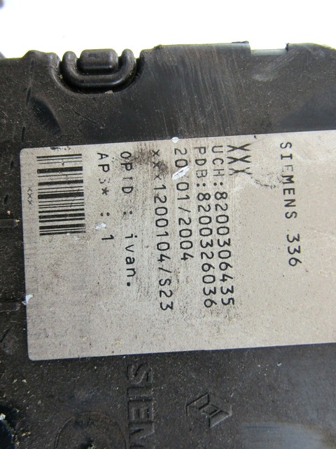 KOMPLET ODKLEPANJE IN VZIG  OEM N. 17734 KIT ACCENSIONE AVVIAMENTO ORIGINAL REZERVNI DEL RENAULT MEGANE MK2 BM0/1 CM0/1 EM0/1 KM0/1 LM0/1 BER/GRANDTOUR  (10/2002 - 02/2006) DIESEL LETNIK 2004