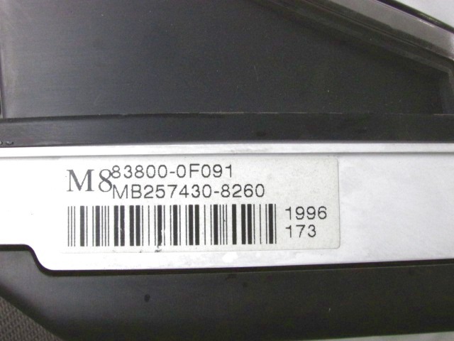 KILOMETER STEVEC OEM N. 83800-0F091 ORIGINAL REZERVNI DEL TOYOTA COROLLA VERSO ZER ZZE12 R1 (2004 - 2009) DIESEL LETNIK 2006