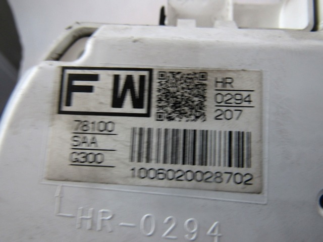 KILOMETER STEVEC OEM N. 78100SAAG300 ORIGINAL REZERVNI DEL HONDA JAZZ GD GE3 GE2 MK2 (2002 - 2008) GD1 GD5 GD GE3 GE2 GE GP GG GD6 GD8 BENZINA LETNIK 2006