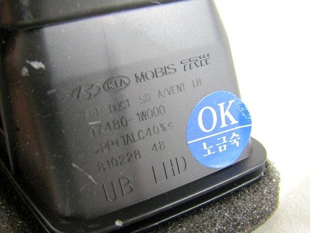 ODVOD ZRAKA OEM N. 974801W000WK ORIGINAL REZERVNI DEL KIA RIO UB MK3 (2011 - 2017)BENZINA LETNIK 2011