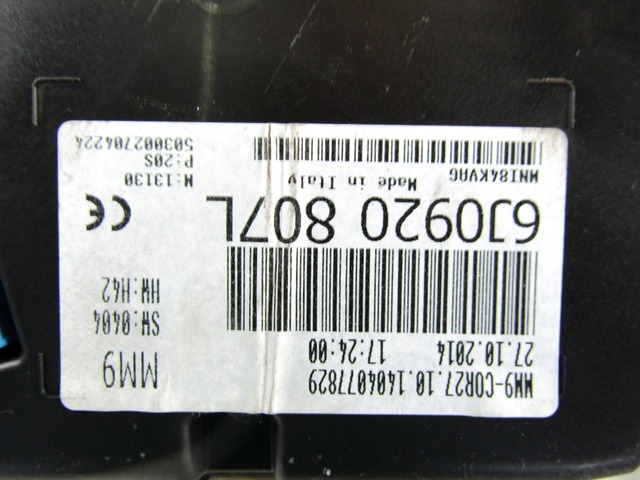 KILOMETER STEVEC OEM N. 6J0920807L ORIGINAL REZERVNI DEL SEAT IBIZA 6J5 6P1 MK4 R BER/SW (2012 -2017) DIESEL LETNIK 2014