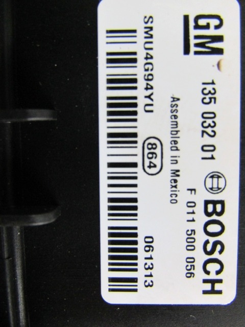 REGULATOR PREZRACEVANJA OEM N. 13503201 ORIGINAL REZERVNI DEL OPEL ASTRA J P10 5P/3P/SW (2010 - 2015) DIESEL LETNIK 2013