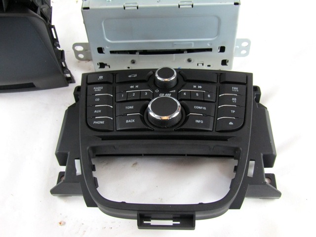 RADIO CD / OJACEVALNIK / IMETNIK HIFI OEM N. 55384 AUTORADIO ORIGINAL REZERVNI DEL OPEL ASTRA J P10 5P/3P/SW (2010 - 2015) DIESEL LETNIK 2013