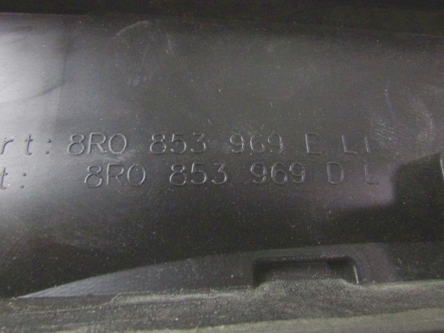 ZUNANJI PROFILI IN LETVE OEM N. 8R0853969E ORIGINAL REZERVNI DEL AUDI Q5 8R B8 (10/2008 - 06/2012) DIESEL LETNIK 2011