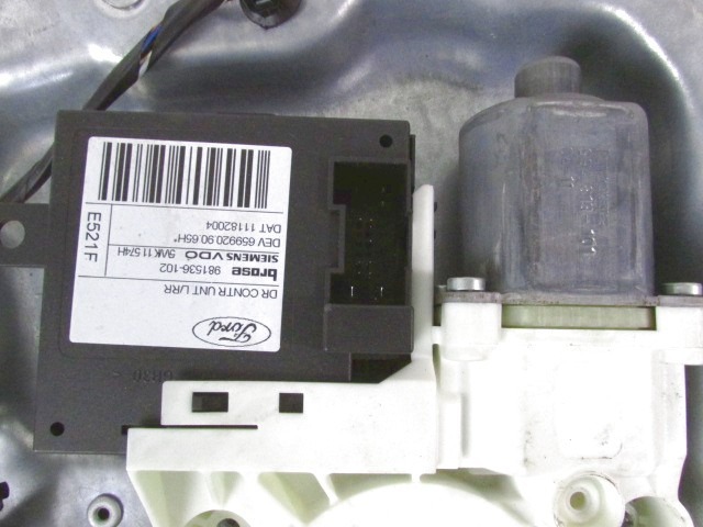 MEHANIZEM DVIGA ZADNJIH STEKEL  OEM N. 18378 SISTEMA ALZACRISTALLO PORTA POSTERIORE ELETT ORIGINAL REZERVNI DEL FORD FOCUS DA HCP DP MK2 BER/SW (2005 - 2008) DIESEL LETNIK 2005