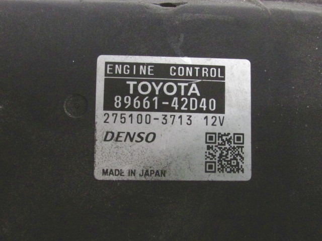 KOMPLET ODKLEPANJE IN VZIG  OEM N. 19295 KIT ACCENSIONE AVVIAMENTO ORIGINAL REZERVNI DEL TOYOTA RAV 4 A3 MK3 (2006 - 03/2009) BENZINA LETNIK 2008