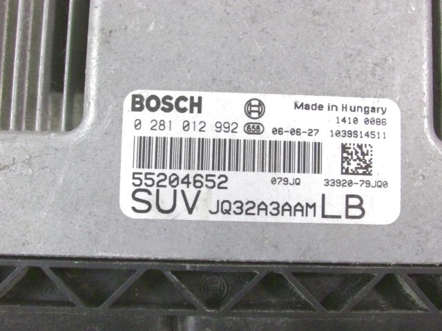 KOMPLET ODKLEPANJE IN VZIG  OEM N. 19516 KIT ACCENSIONE AVVIAMENTO ORIGINAL REZERVNI DEL FIAT SEDICI FY (2006 - 4/2009) DIESEL LETNIK 2007