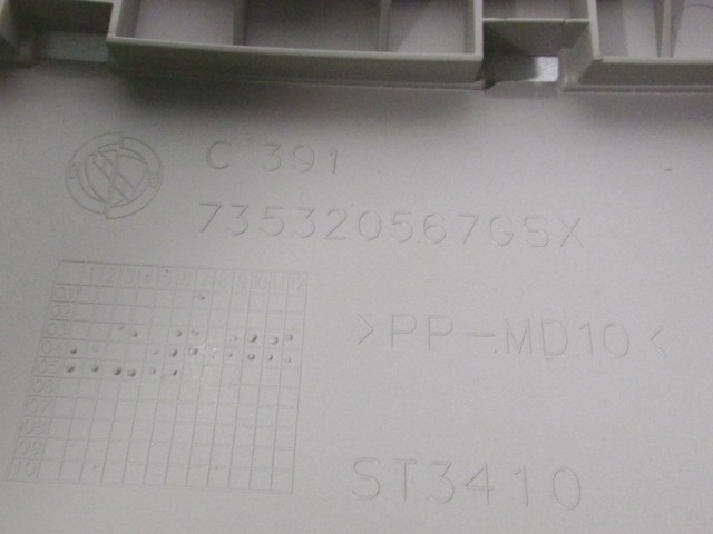 ARMATURNA PLOSCA OEM N. 735320567 ORIGINAL REZERVNI DEL FIAT PANDA 169 (2003 - 08/2009) BENZINA LETNIK 2005