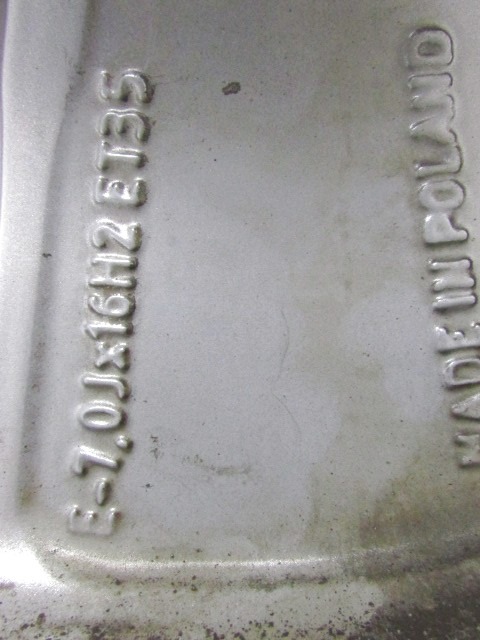 ALU KOLO 16 ' OEM N. 8W0601025A ORIGINAL REZERVNI DEL AUDI Q5 8R B8 (10/2008 - 06/2012) 16 LETNIK 5