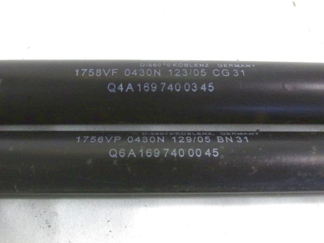AMORTIZERJI PRTLJAZNIH VRAT  OEM N. 1697400045 ORIGINAL REZERVNI DEL MERCEDES CLASSE A W169 5P C169 3P (2004 - 04/2008) BENZINA LETNIK 2005